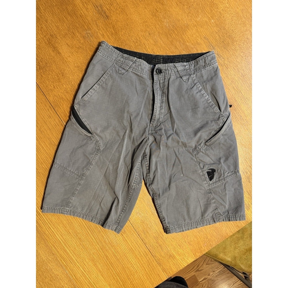 Thor Motocross Riding Shorts‎ Mens 30 Gray Ripstop MTB BMX Moto Technical